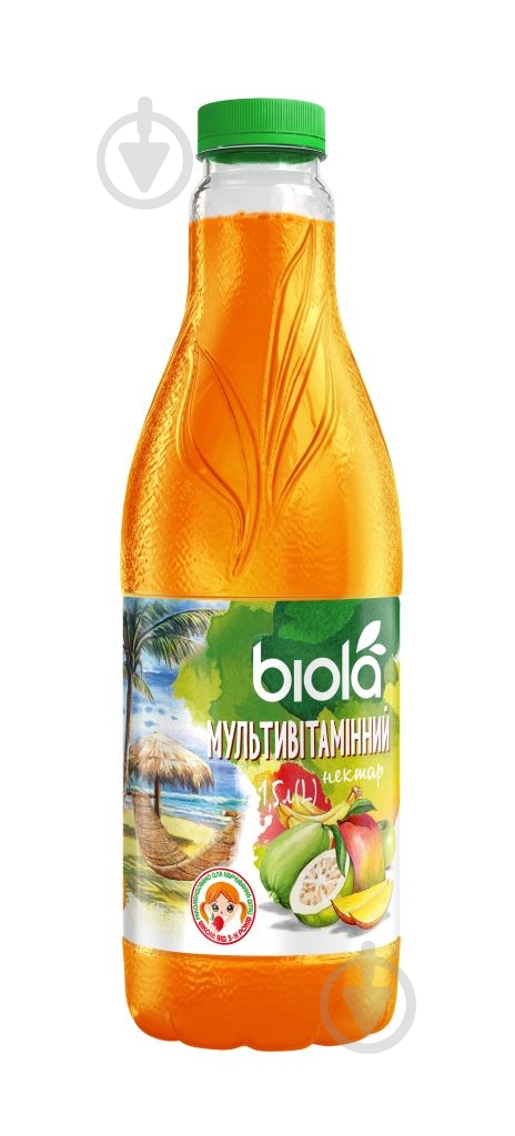 Нектар Biola Мультивитамин 1,5л (4820209113877) - фото 1