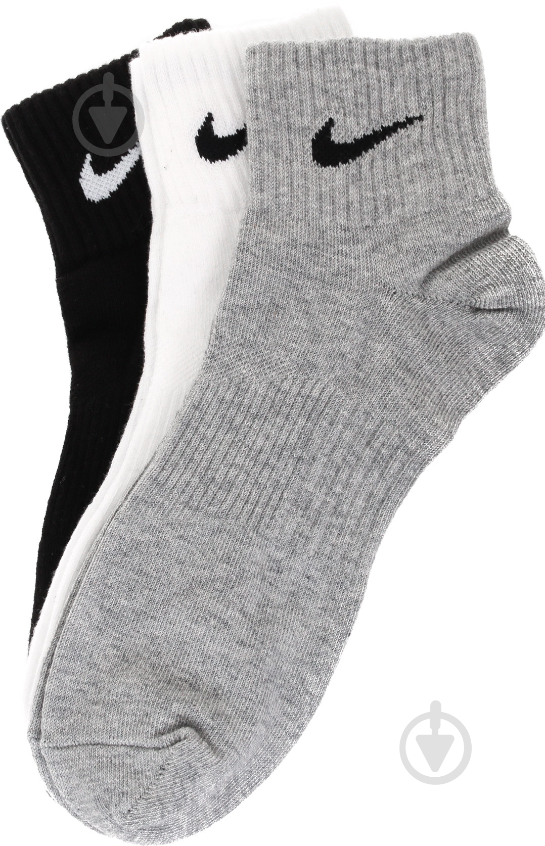 Носки Nike U NK PERF LTWT QT SX4706-901 р.M серый/белый/черный 3 шт. - фото 2 Носки Nike U NK PERF LTWT QT SX4706-901 р.M серый/белый/черный 3 шт. - фото 2