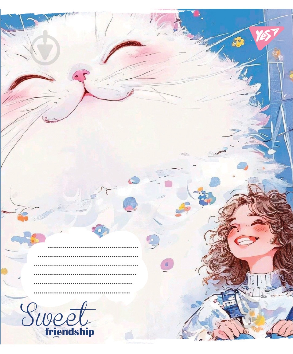 Зошит шкільний Sweet Friendship А5 18 аркушів у клітинку YES - фото 4