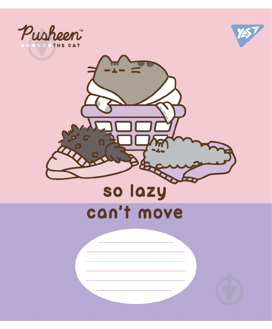 Зошит шкільний Pusheen The Cat А5 18 аркушів у клітинку YES - фото 2
