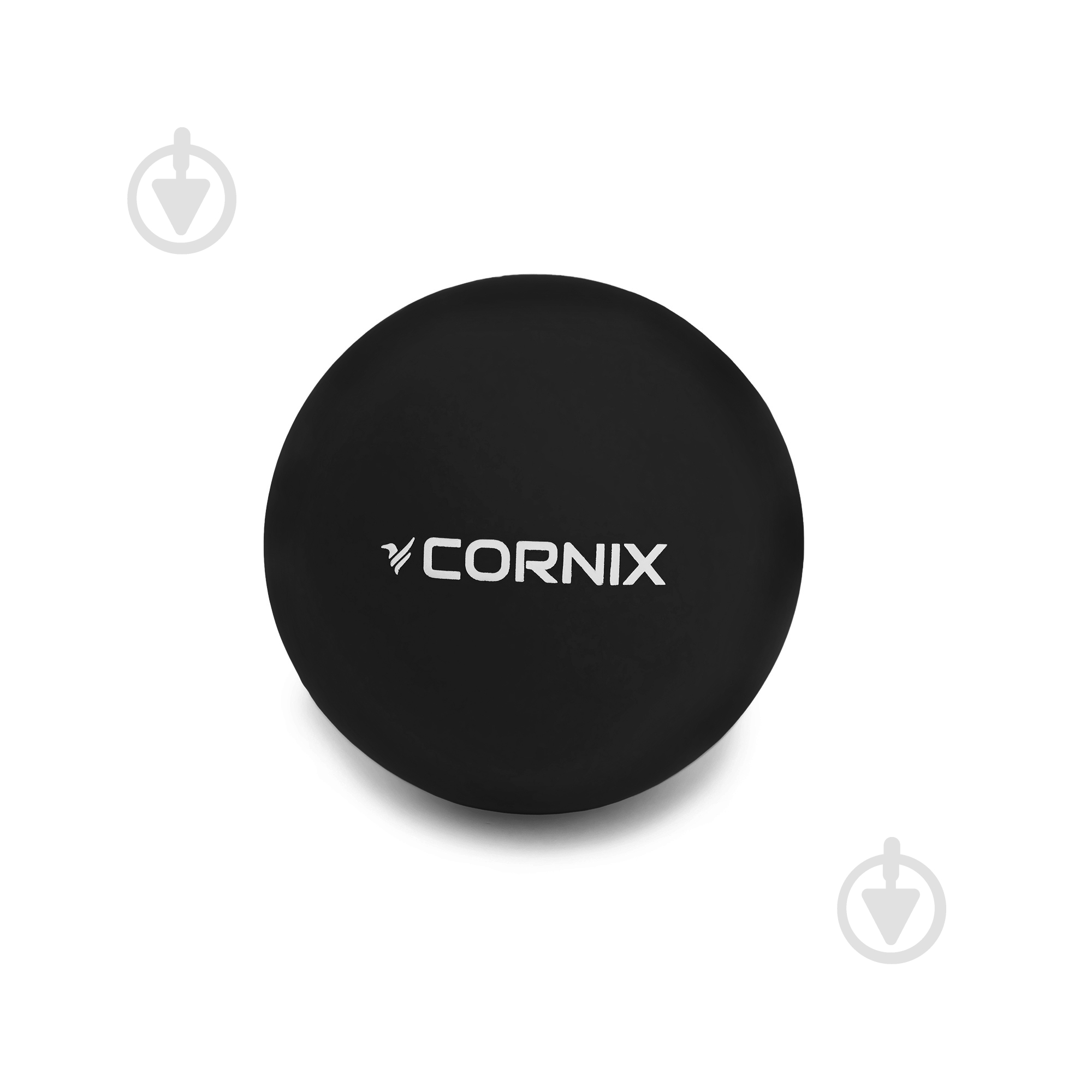 Массажный мяч Cornix Lacrosse Ball 6.3 см XR-0118 Black - фото 1