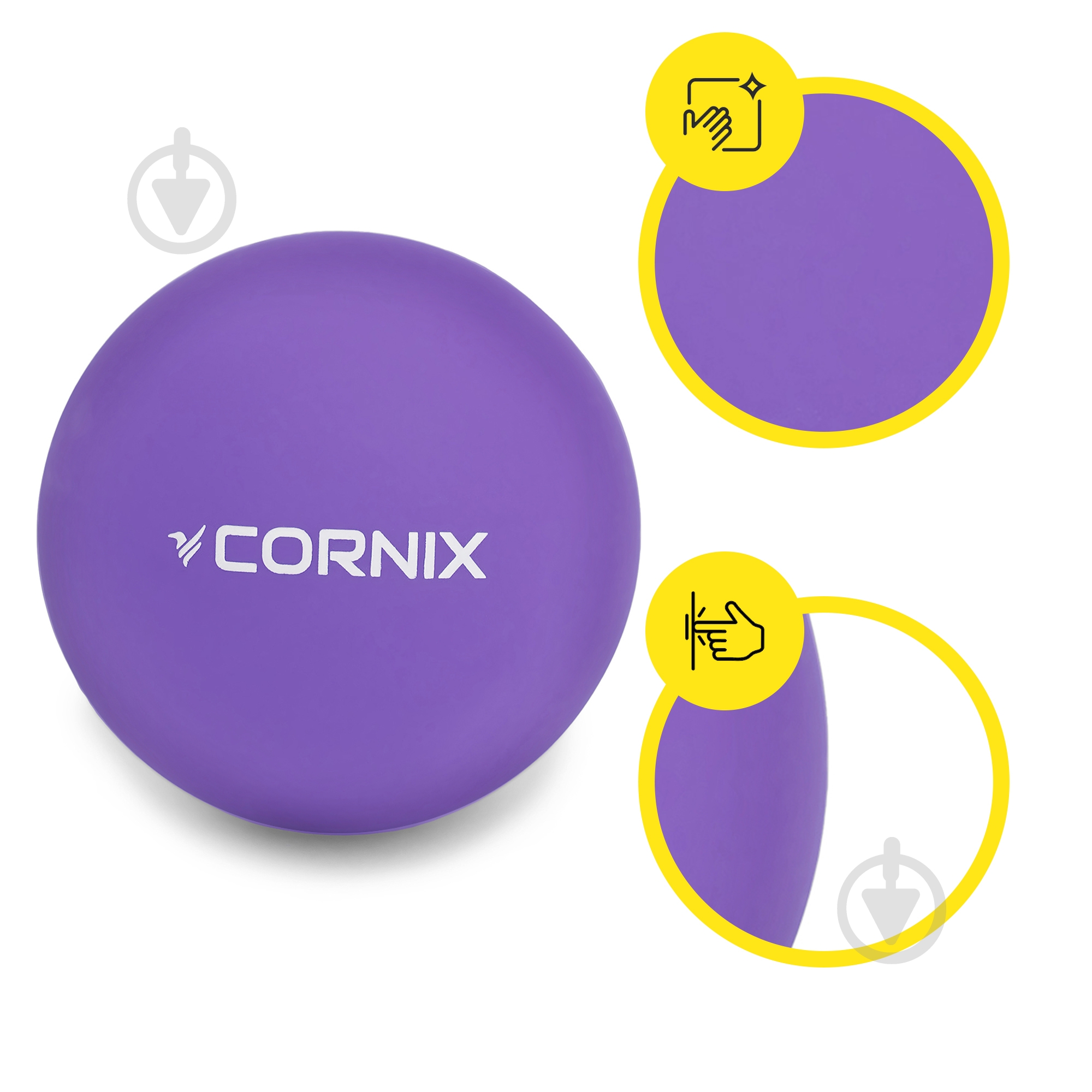 ᐉ М'яч масажний Cornix Lacrosse Ball 6.3 см XR-0119 Purple