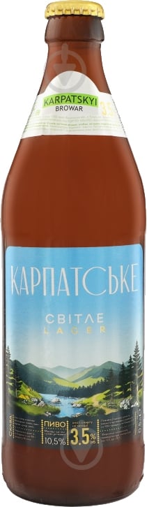 Пиво Карпатское светлое 3.5% 0,5 л - фото 1