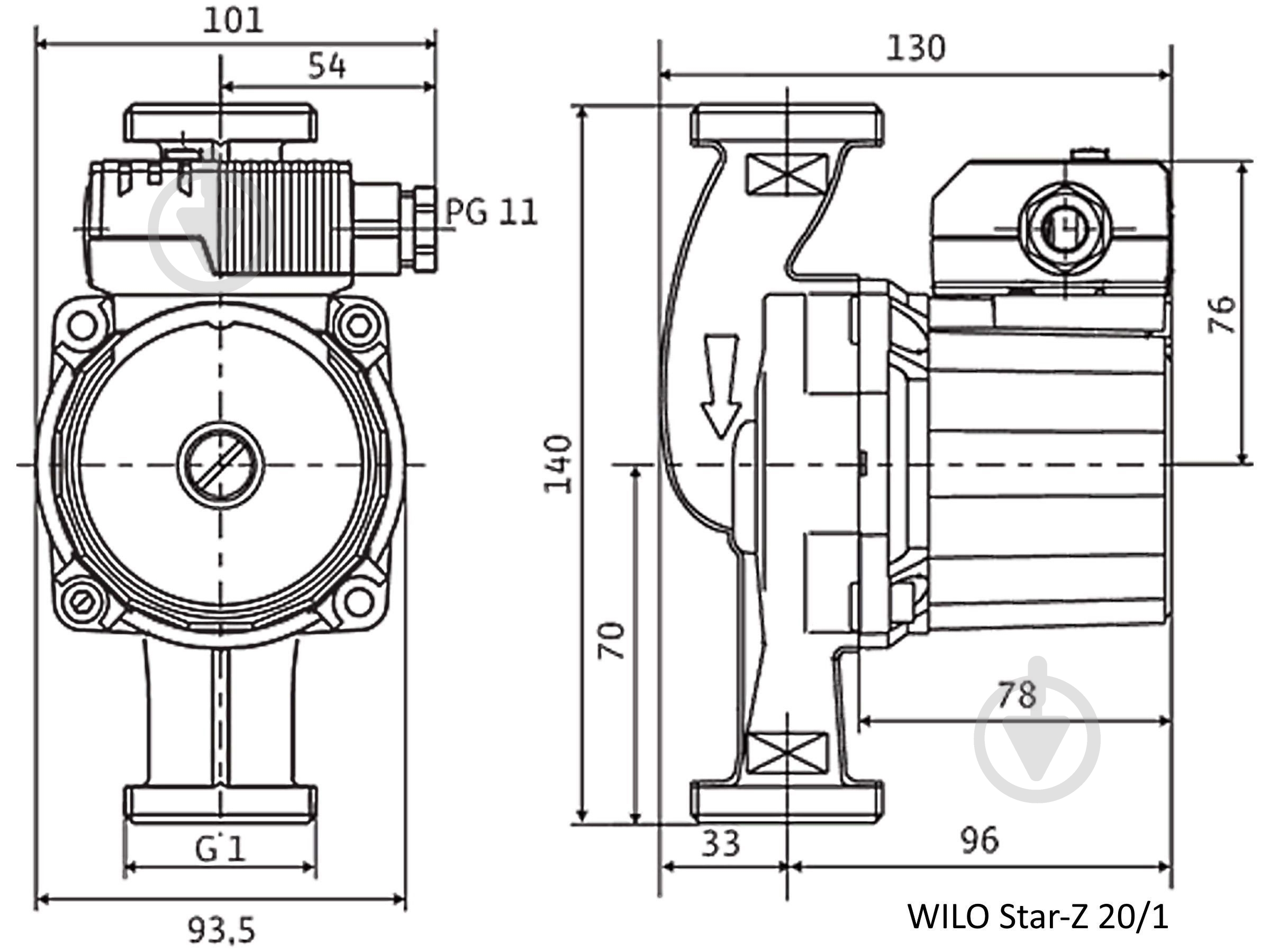 Циркуляційний насос Wilo Star-Z 20/1 - фото 2