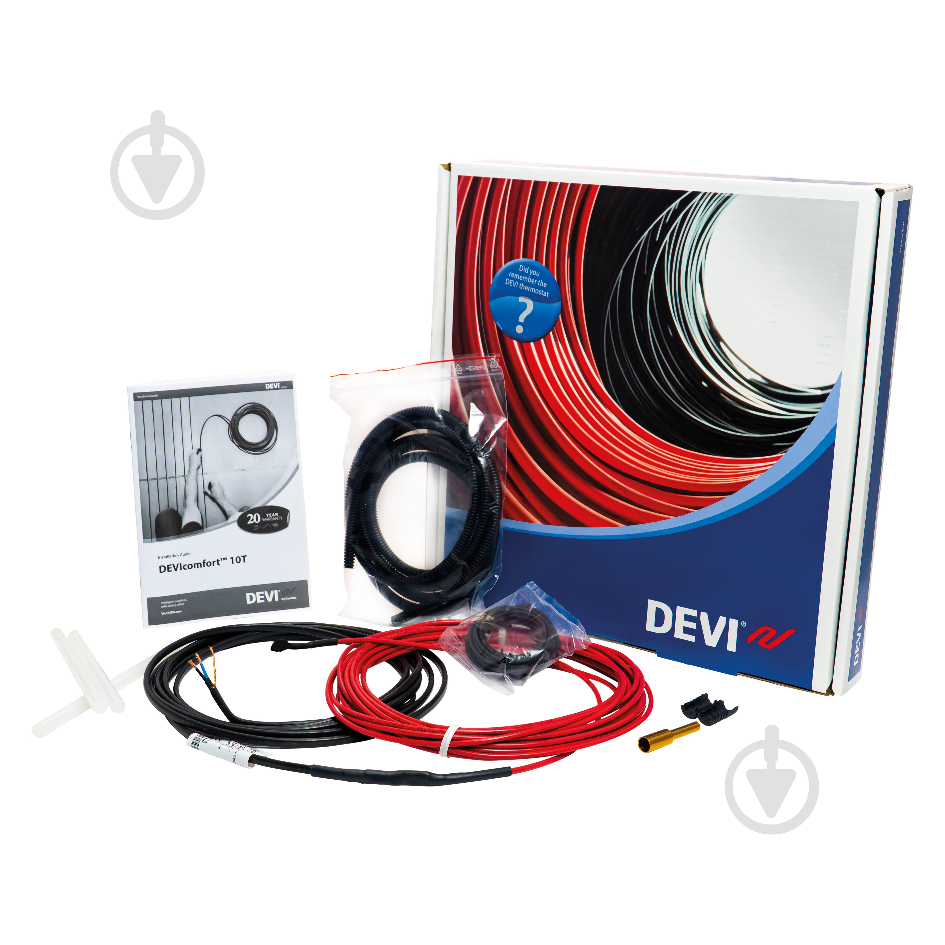 Нагрівальний кабель DEVI 87101100 DEVIkit™ (DTIR-10) 100 Вт 10 м 0,75 кв.м - фото 1 Нагрівальний кабель DEVI 87101100 DEVIkit™ (DTIR-10) 100 Вт 10 м 0,75 кв.м - фото 1