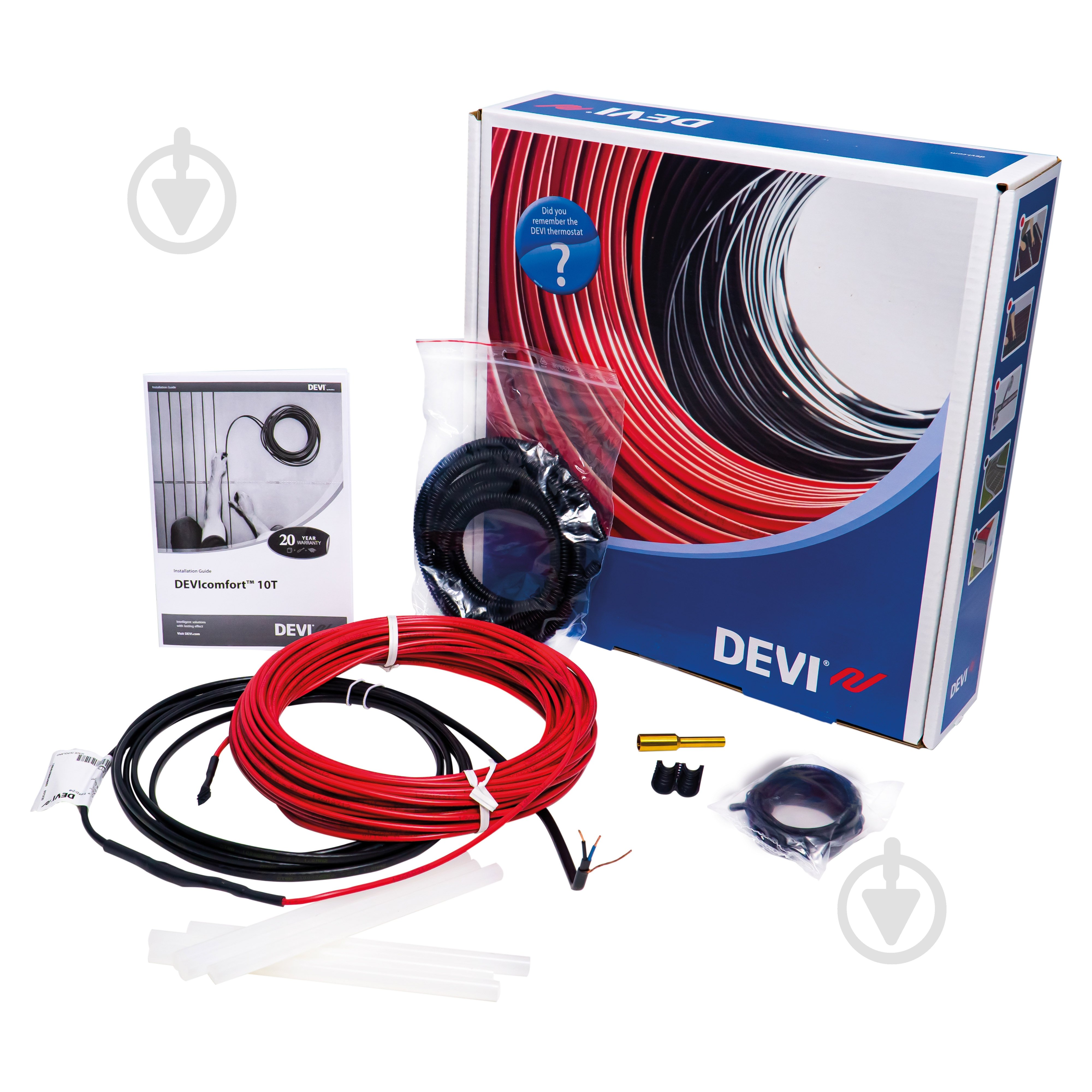 Нагревательный кабель DEVI 87101104 DEVIkit™ (DTIR-10) 300 Вт 28 м 2 кв.м - фото 1 Нагревательный кабель DEVI 87101104 DEVIkit™ (DTIR-10) 300 Вт 28 м 2 кв.м - фото 1