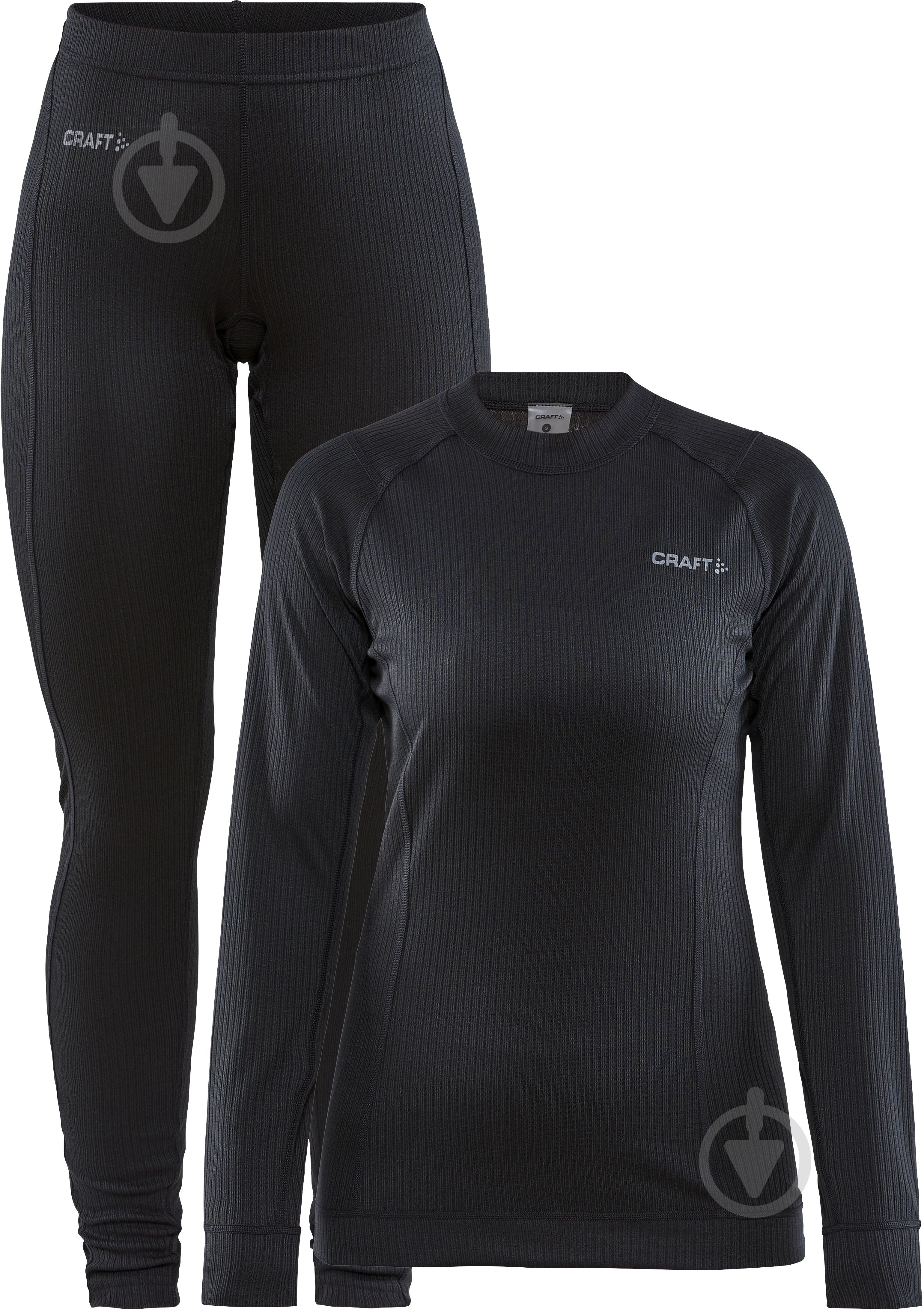 Комплект термобелья Craft CORE DRY BASELAYER SET W 1909706-999000 р.S черный - фото 10 Комплект термобелья Craft CORE DRY BASELAYER SET W 1909706-999000 р.S черный - фото 10