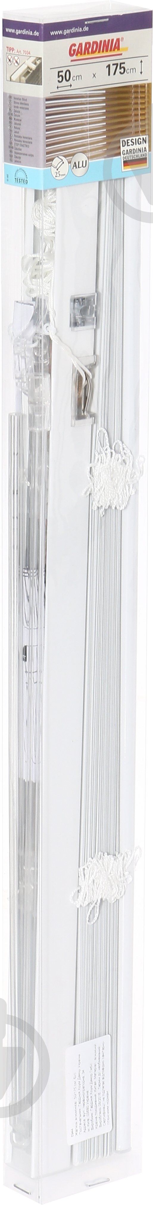Жалюзи Gardinia алюминиевые 50х175 см белый - фото 4
