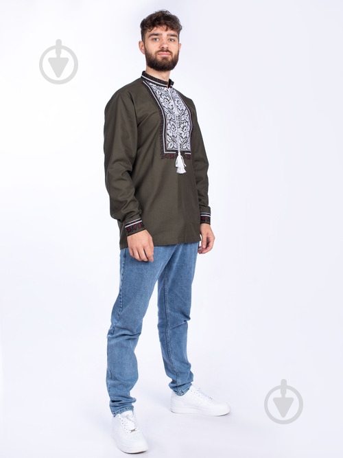 Вышиванка Эдельвика зеленый р. 2XL 170-23/00 - фото 1