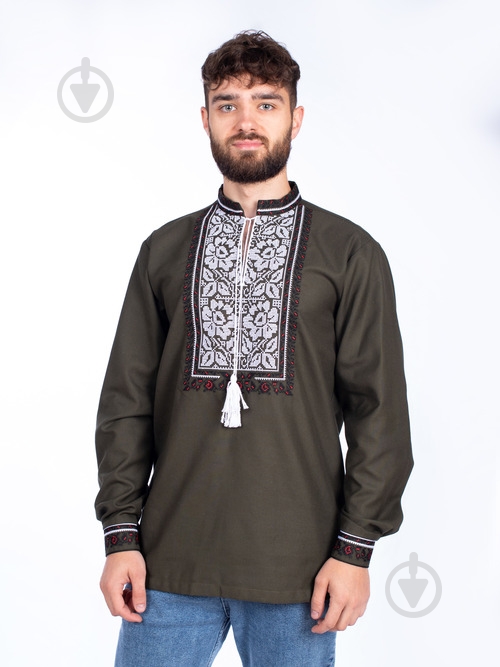 Вышиванка Эдельвика зеленый р. 2XL 170-23/00 - фото 2