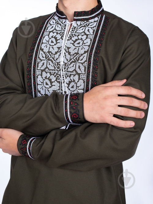 Вышиванка Эдельвика зеленый р. 2XL 170-23/00 - фото 4