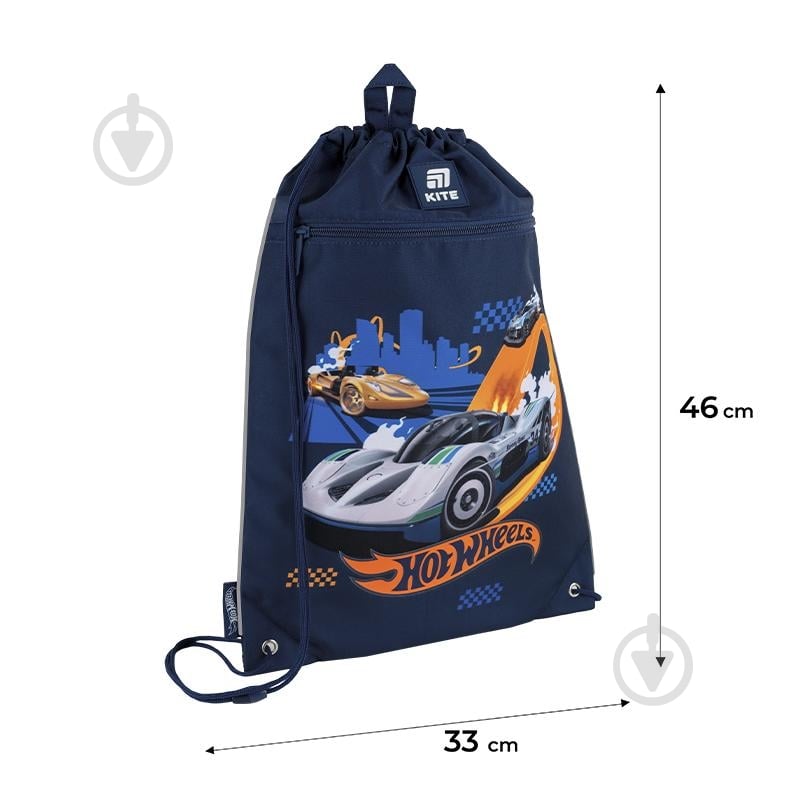 Сумка для обуви KITE 601M-3 Hot Wheels - фото 2 Сумка для обуви KITE 601M-3 Hot Wheels - фото 2