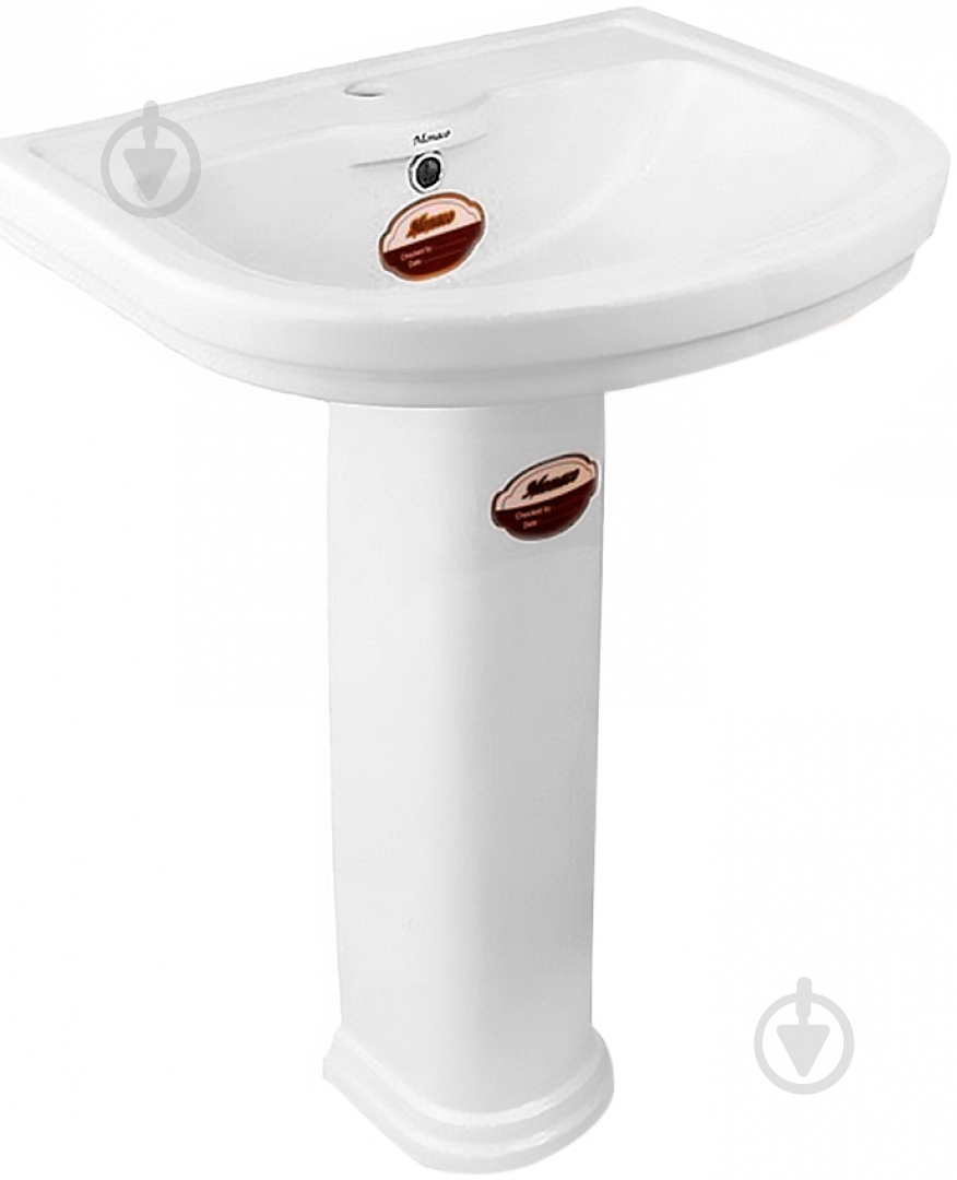 Умывальник Monaco Vi3N White c пьедесталом - фото 1 Умывальник Monaco Vi3N White c пьедесталом - фото 1