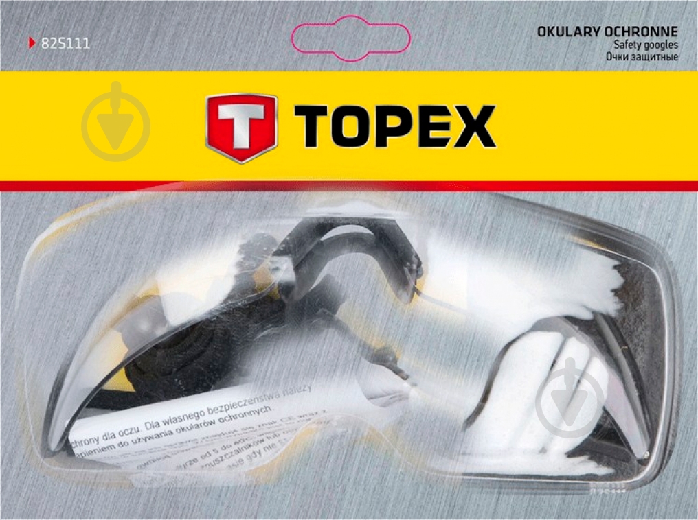 Очки защитные Topex белый 82S111 - фото 2