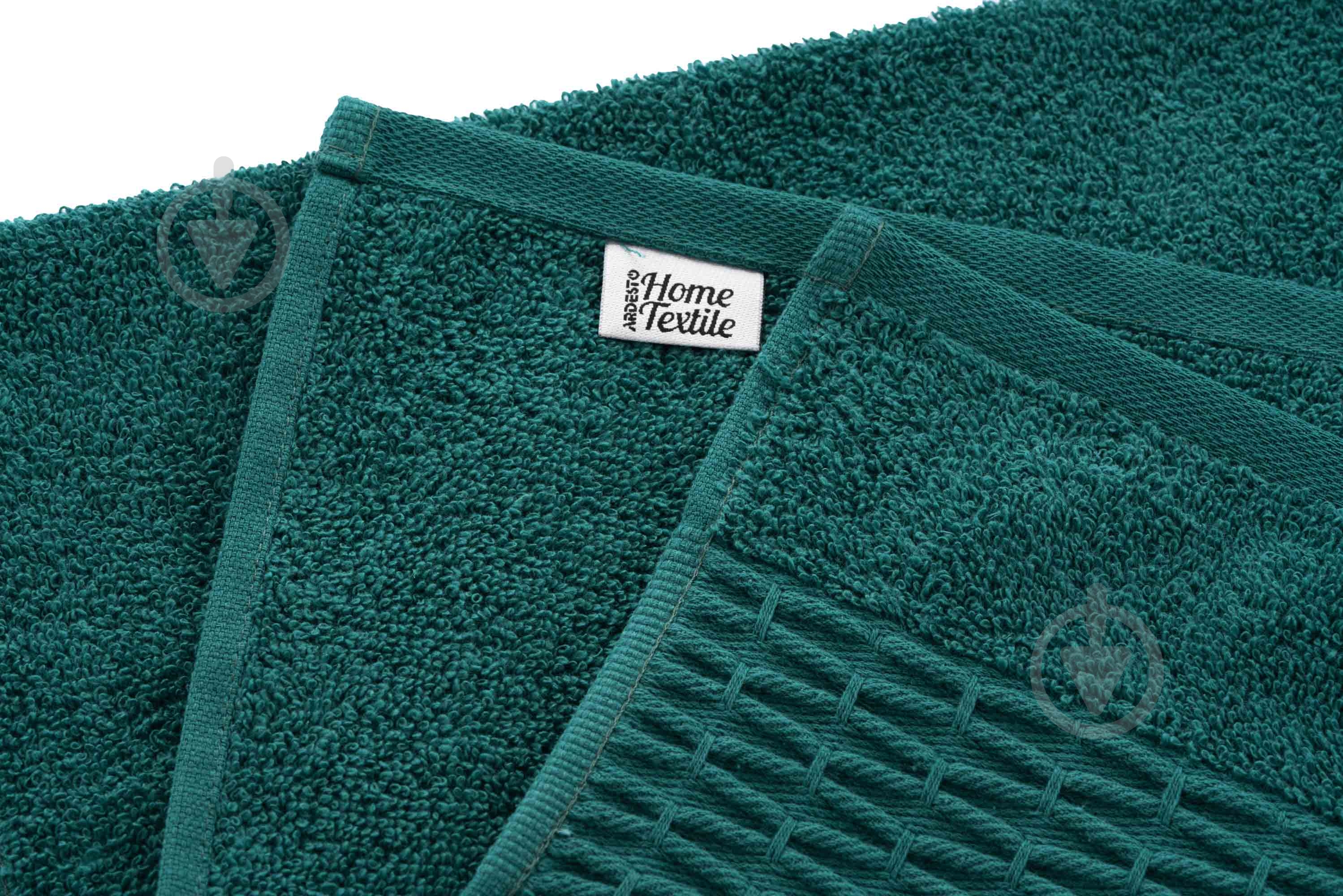 Набор полотенец махровых Lotus 2 шт ART2357EM 70х140см 50x90 см изумрудный Ardesto - фото 9