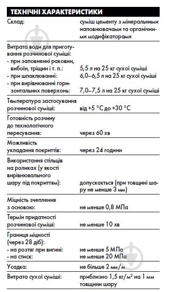 Ремонтна суміш Ceresit RS 88 - фото 2