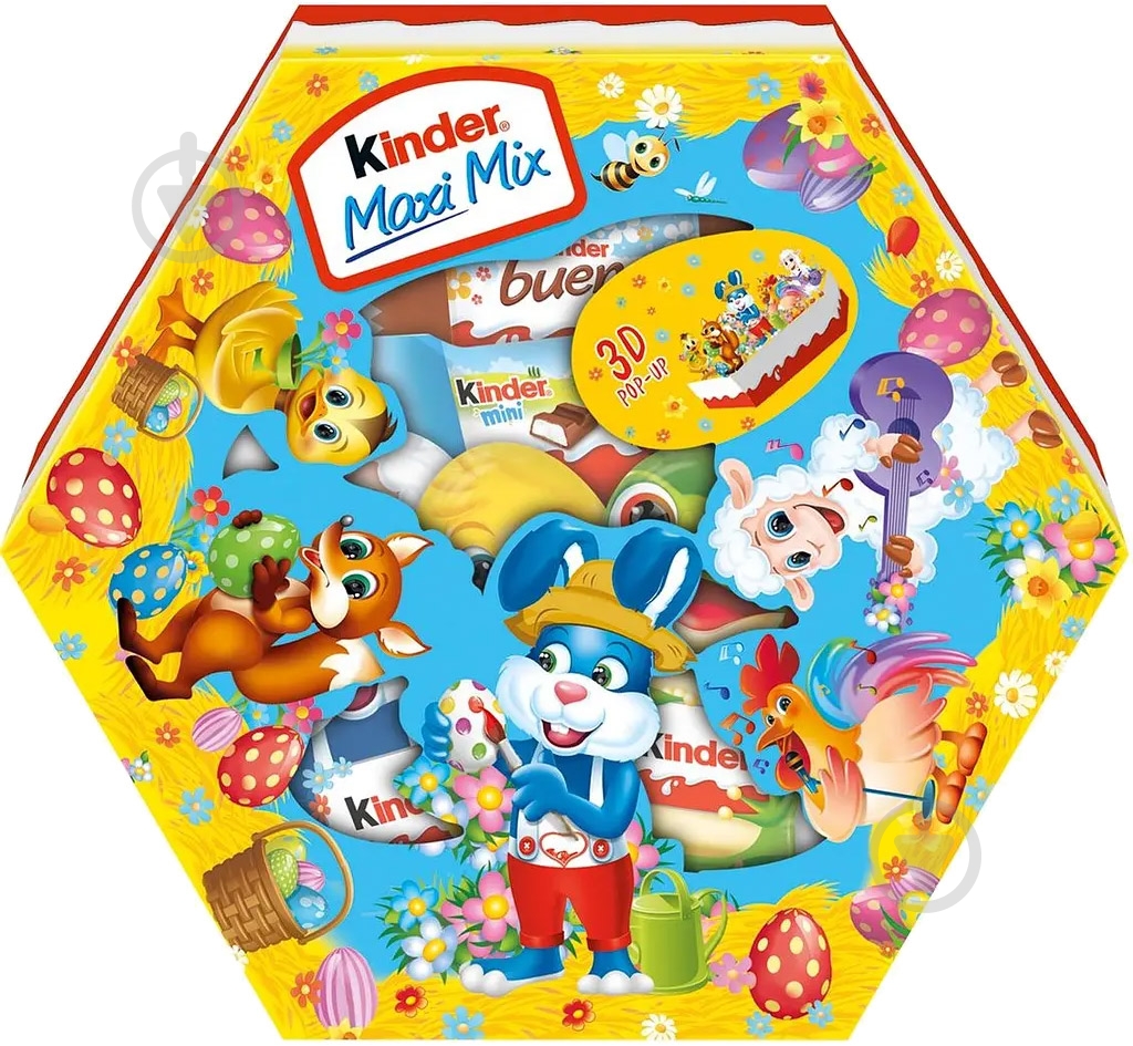 Шоколадные конфеты Kinder Kinder Maxi Mix Easter 143 г - фото 1