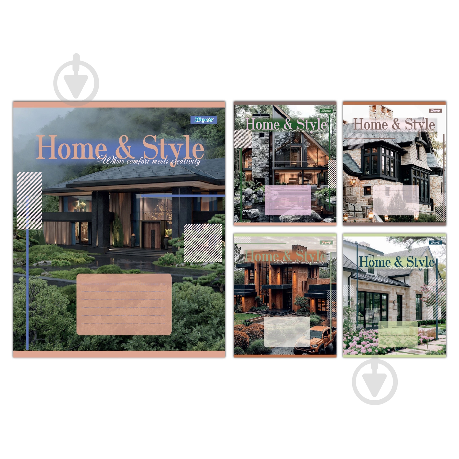 Зошит шкільний Home & Style 36 аркушів у клітинку 1 вересня - фото 1