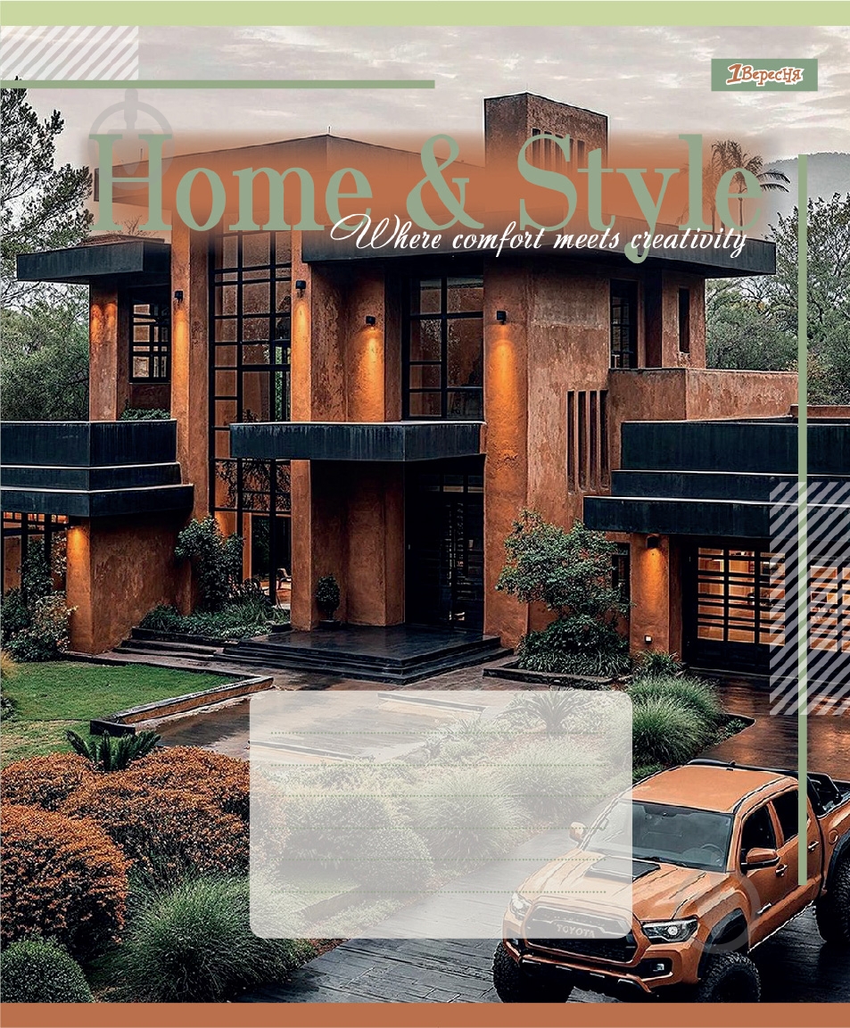 Зошит шкільний Home & Style 36 аркушів у клітинку 1 вересня - фото 3