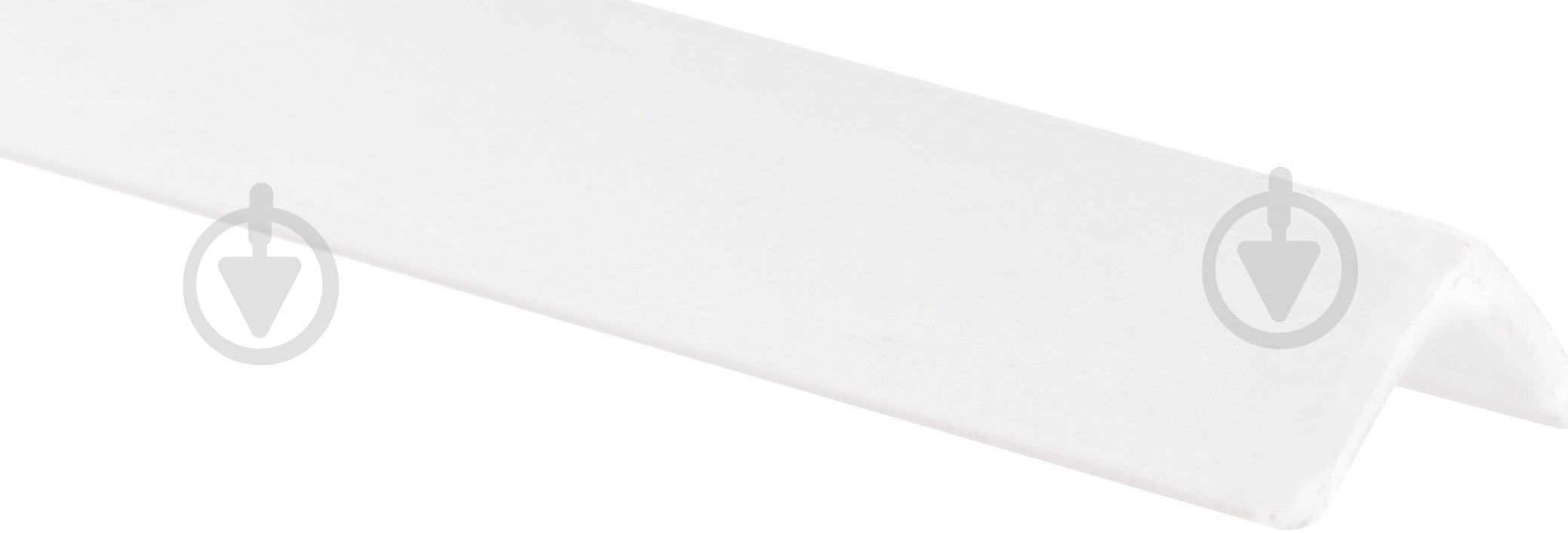 Уголок отделочный 10x10x2750 мм белый - фото 1