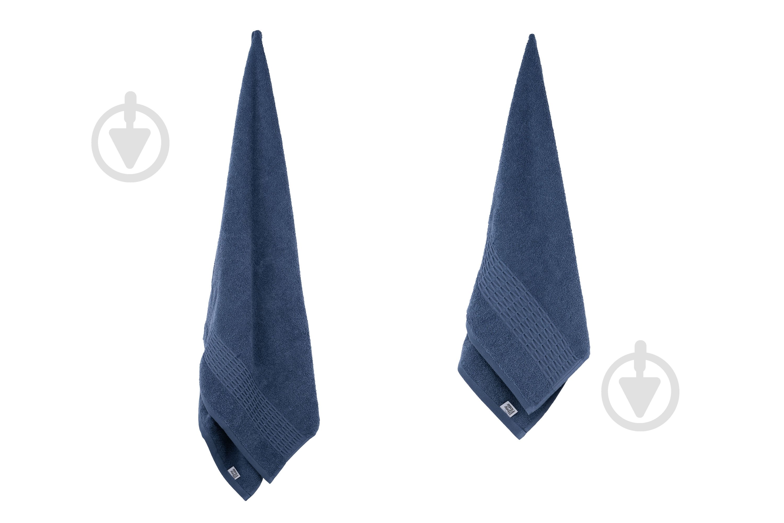 Набір рушників махрових Lotus 2 шт ART2357NA 70х140см 50x90 см синій Ardesto - фото 10 Набір рушників махрових Lotus 2 шт ART2357NA 70х140см 50x90 см синій Ardesto - фото 10