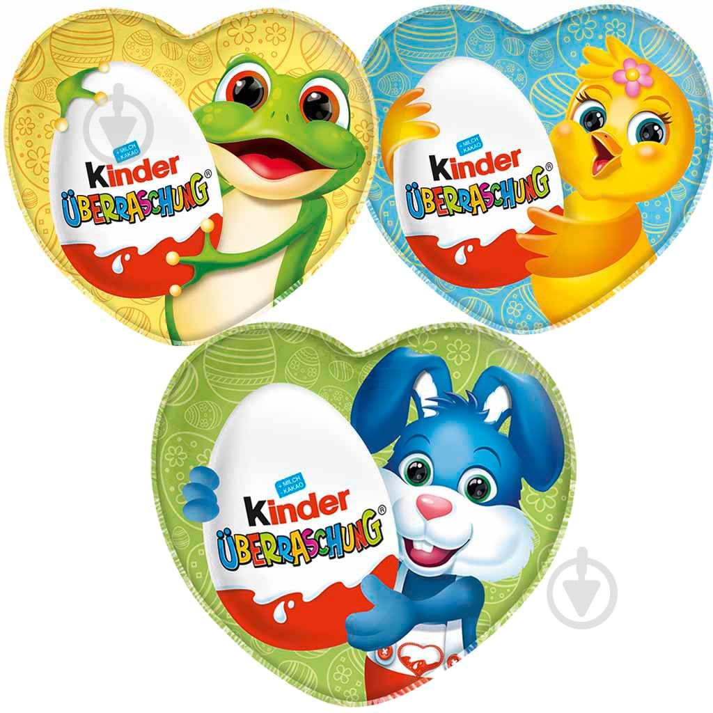 Яйцо шоколадное Kinder Heart Surprise 53 г - фото 1 Яйцо шоколадное Kinder Heart Surprise 53 г - фото 1