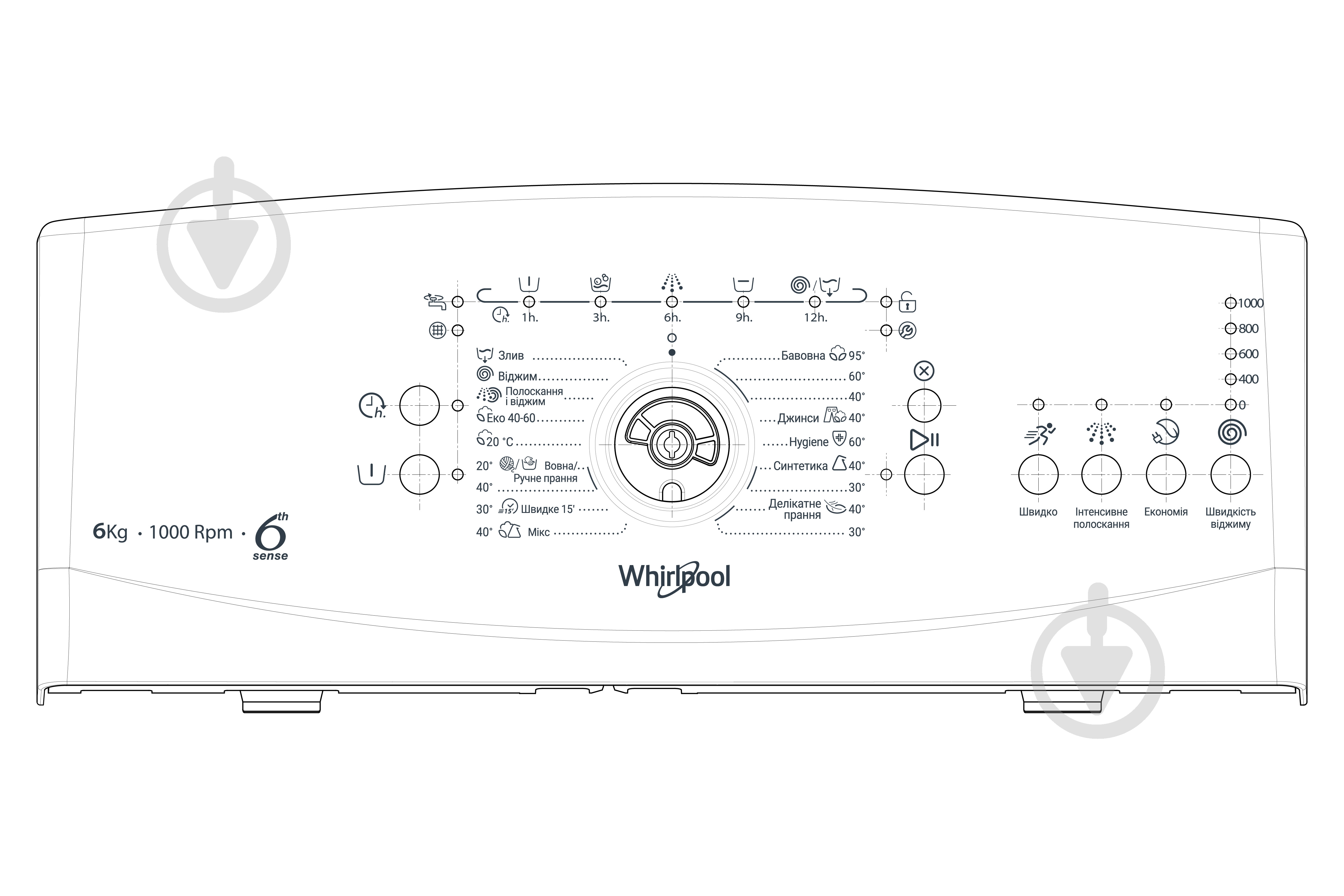 ВИТРИНА! Стиральная машина Whirlpool TDLR 6040L EU/N - фото 8 ВИТРИНА! Стиральная машина Whirlpool TDLR 6040L EU/N - фото 8
