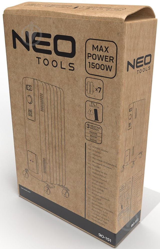 Масляный обогреватель NEO tools 90-151 - фото 7