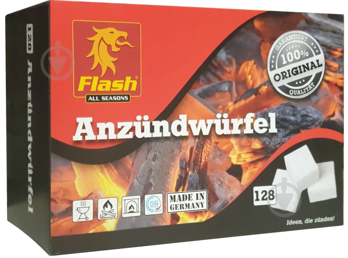 Подпалка для камина и печи Flash 128 шт. - фото 1