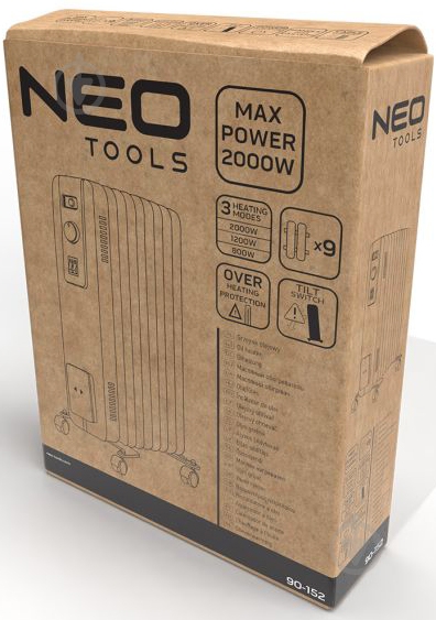 Масляный обогреватель NEO tools 90-152 - фото 7 Масляный обогреватель NEO tools 90-152 - фото 7