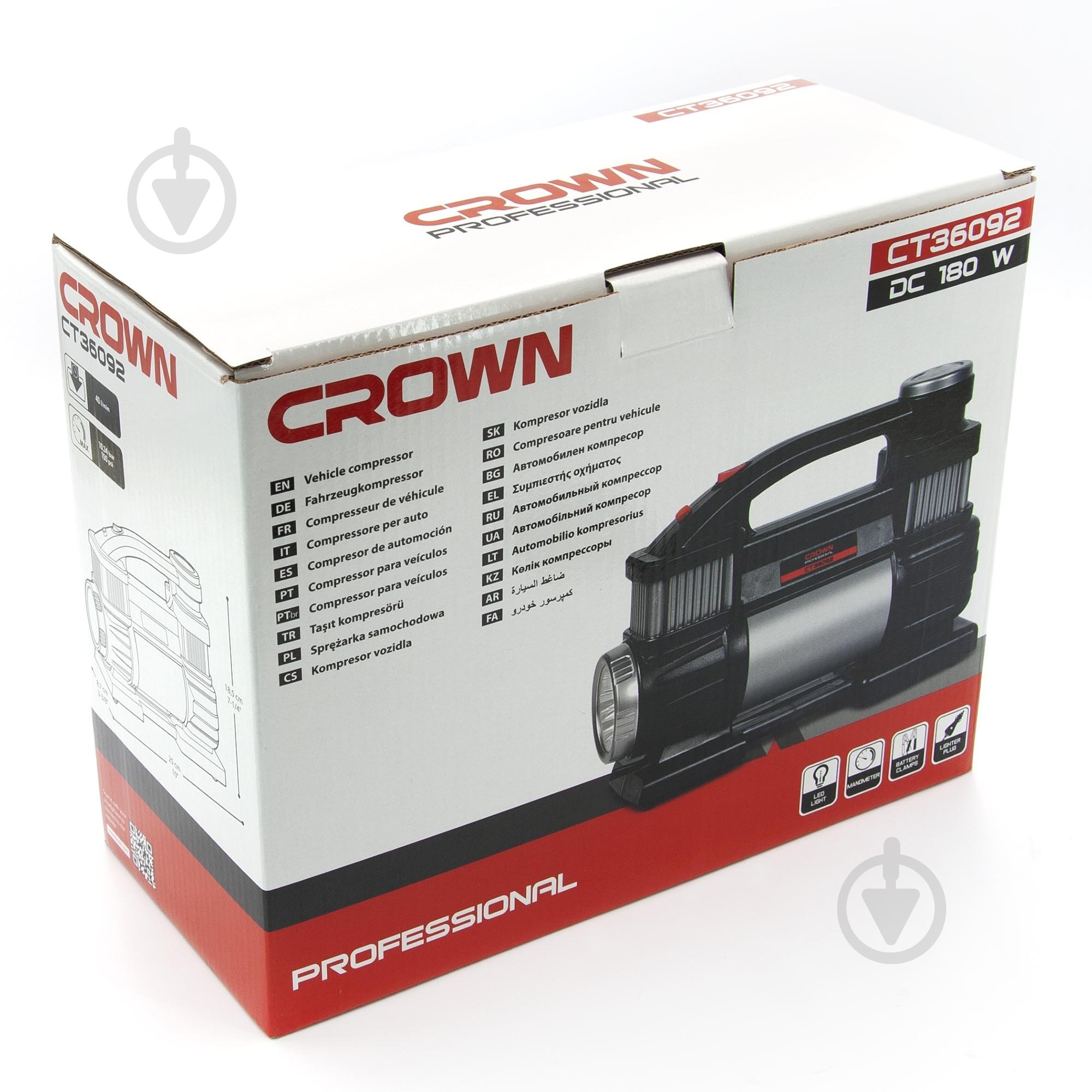 Компресcор автомобильный Crown CT36092 - фото 7 Компресcор автомобильный Crown CT36092 - фото 7