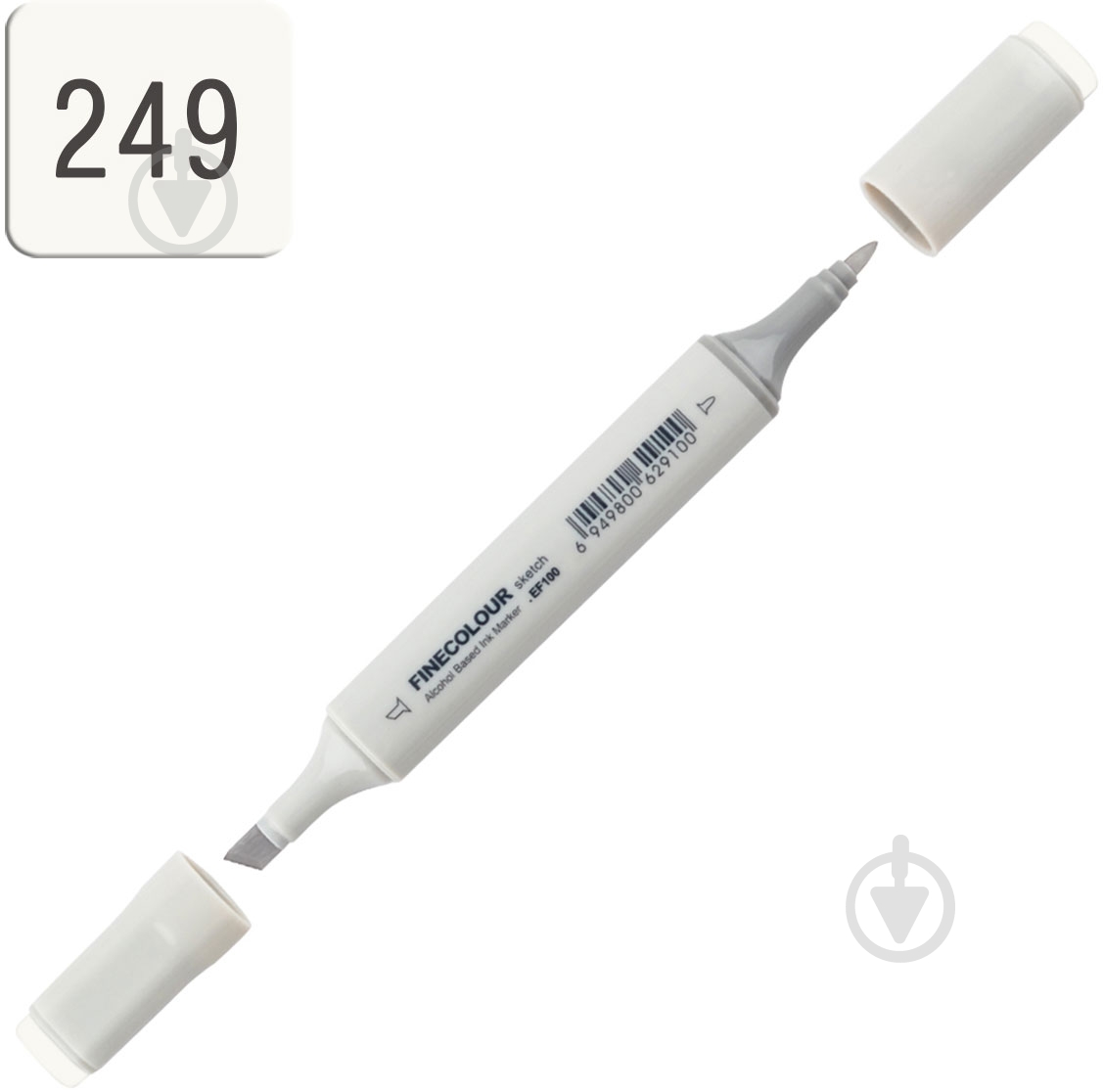 Маркер спиртовий FINECOLOUR Sketch EF100-249 bcds сірий №1 - фото 2