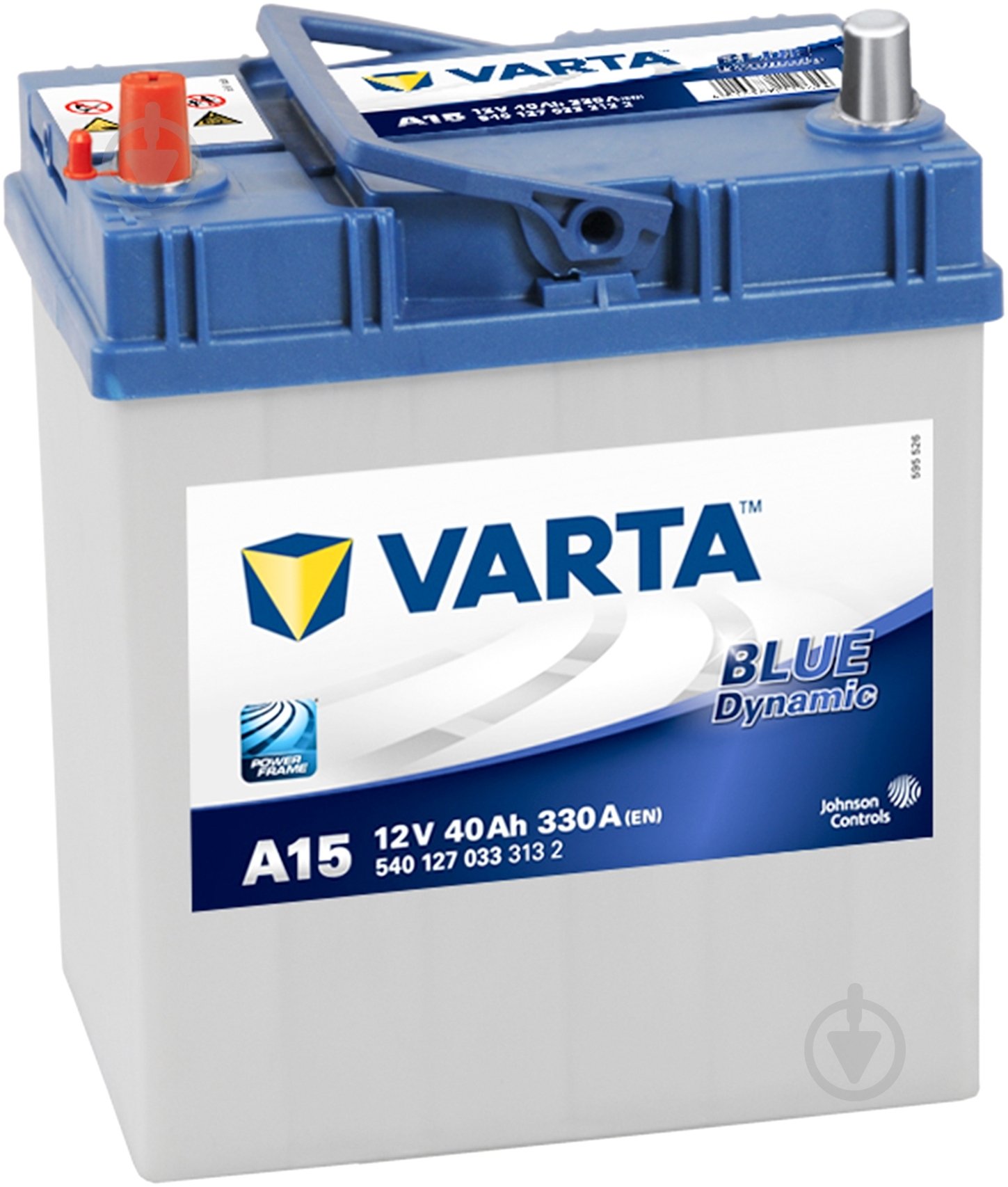 Акумулятор автомобільний Varta Blue Dynamic A15 40Ah 330A 12V «+» ліворуч (540127033) - фото 1