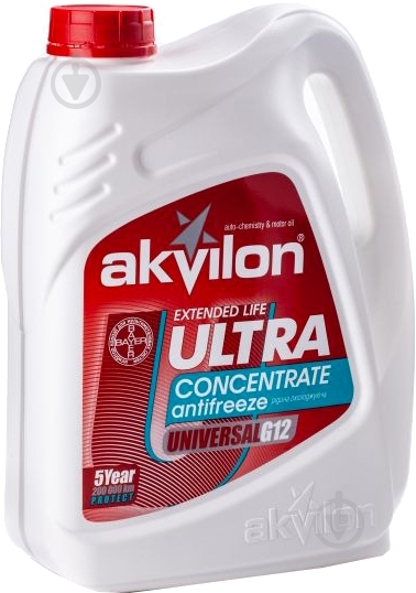 Антифриз AKVILON Ant Conc R G12 концентрат 4,5 кг красный (AKVILON ANT CONC R 4.5KG) - фото 1