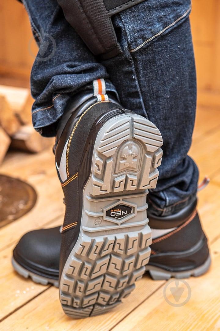 Ботинки рабочие NEO tools S1P SRA с металлическим подноском р.43 82-025 черный - фото 12