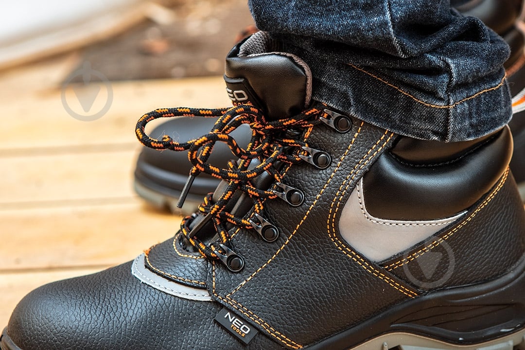 Полуботинки рабочие NEO tools S1P SRC с металлическим подноском р.46 82-037 темно-серый - фото 16