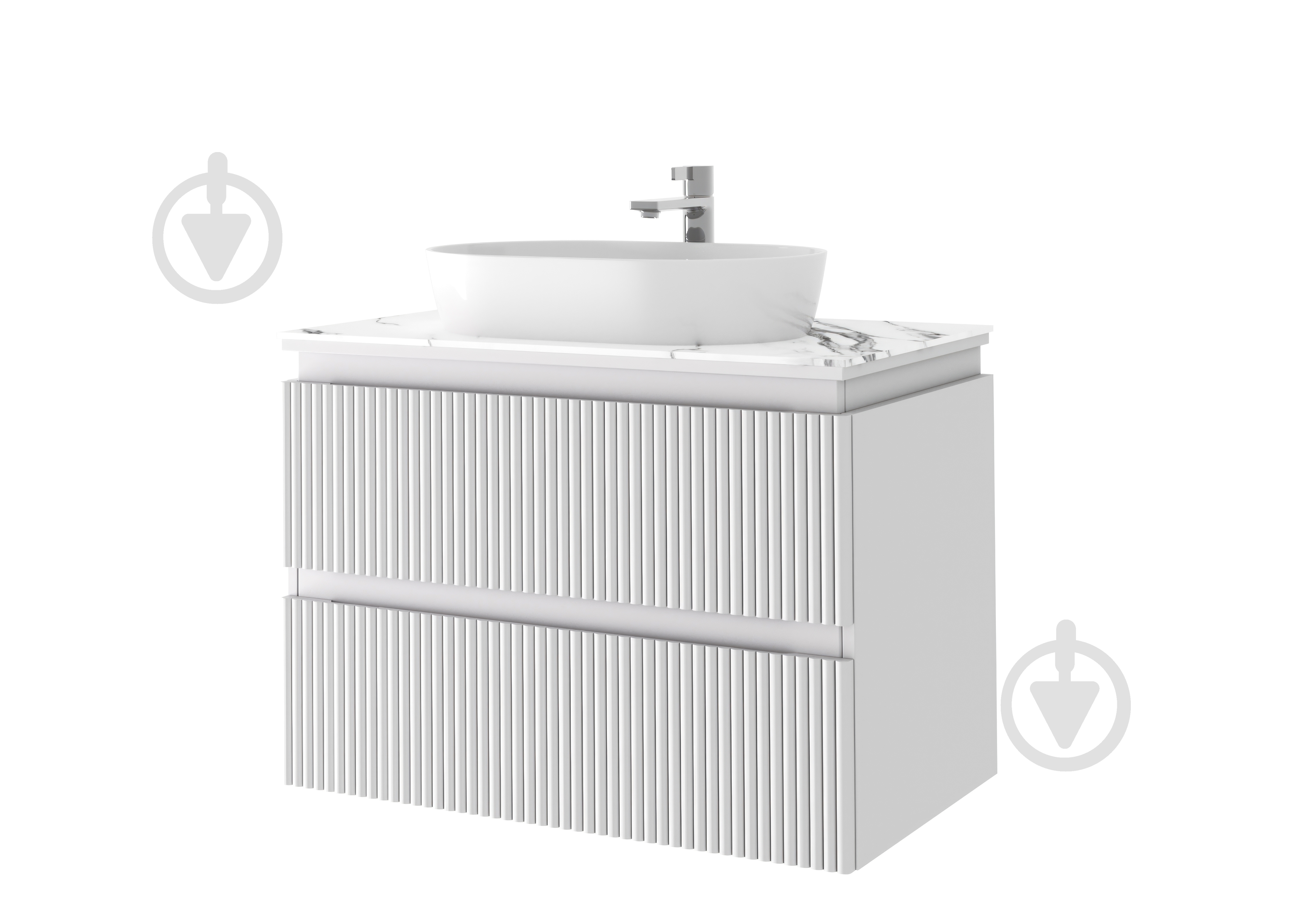 УЦІНКА! Стільниця Акваріус Velmare 100 см білий (УЦ №2524) - фото 2