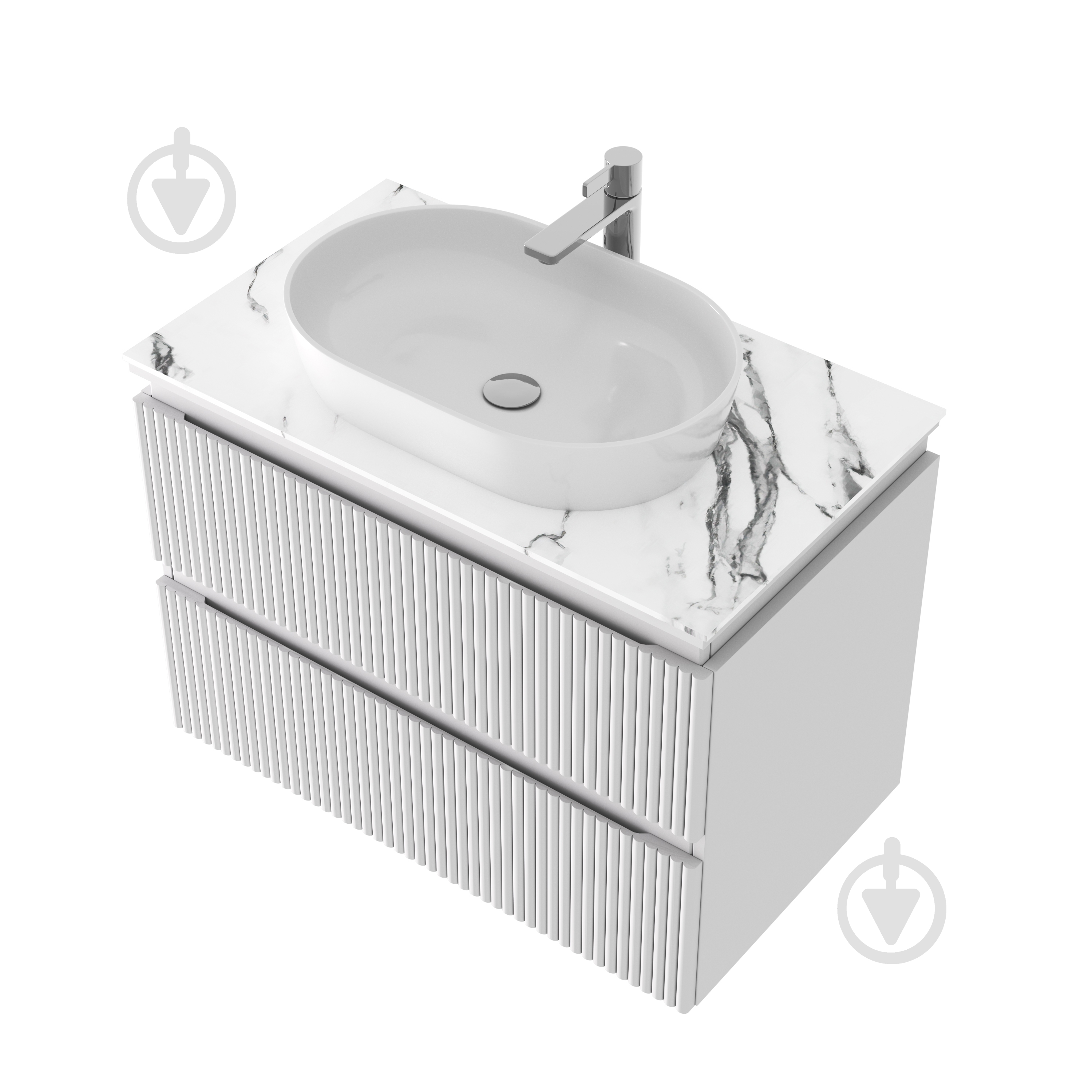 УЦІНКА! Стільниця Акваріус Velmare 100 см білий (УЦ №2524) - фото 3