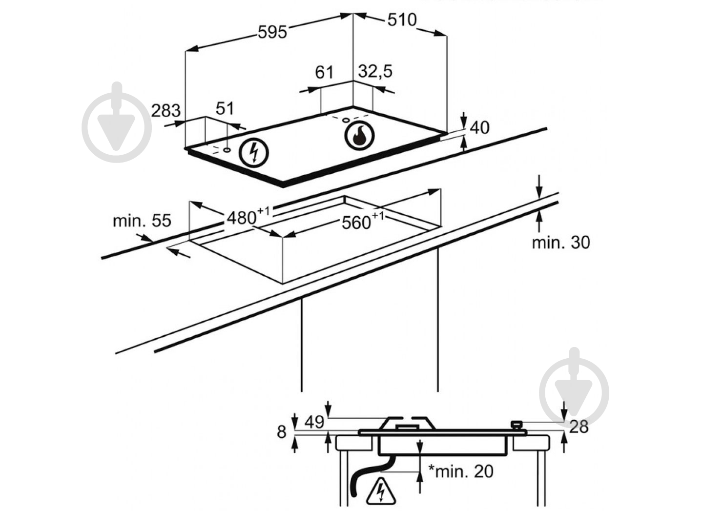 Варочная поверхность газовая Electrolux GPE262MX - фото 7 Варочная поверхность газовая Electrolux GPE262MX - фото 7