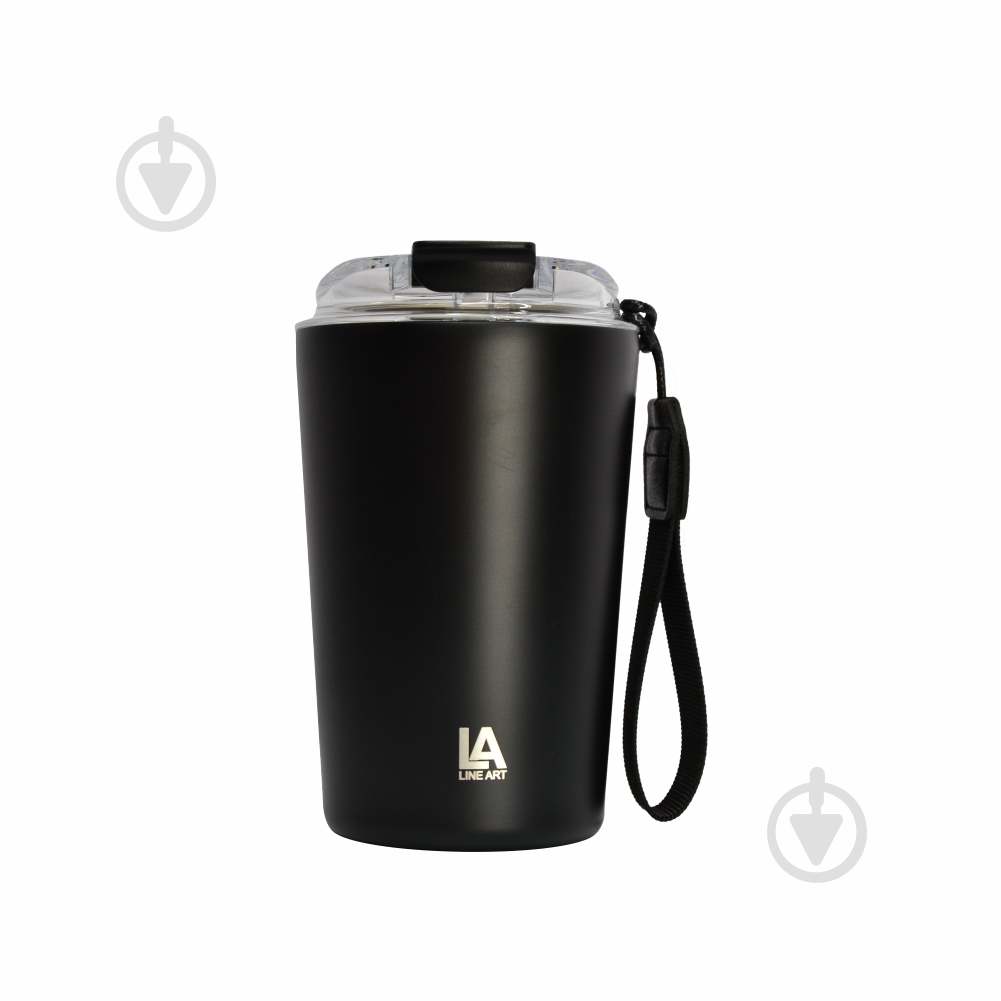 Термочашка Line Art Krit 380 мл черная - фото 1 Термочашка Line Art Krit 380 мл черная - фото 1