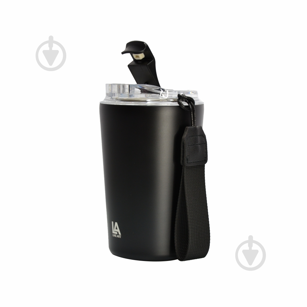 Термочашка Line Art Krit 380 мл черная - фото 2 Термочашка Line Art Krit 380 мл черная - фото 2