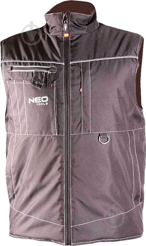 Жилет робочий NEO tools Oxford р. L зріст 5-6 81-530 чорний - фото 1