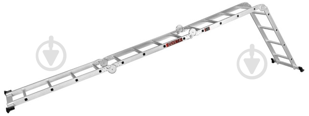 Шарнірна драбина-стрем'янка DNIPRO-М MP-44Р 4,7 м із металевою платформою (80467004) - фото 2 Шарнірна драбина-стрем'янка DNIPRO-М MP-44Р 4,7 м із металевою платформою (80467004) - фото 2
