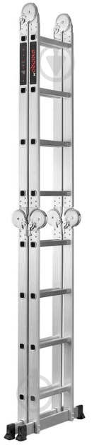 Шарнірна драбина-стрем'янка DNIPRO-М MP-44Р 4,7 м із металевою платформою (80467004) - фото 4 Шарнірна драбина-стрем'янка DNIPRO-М MP-44Р 4,7 м із металевою платформою (80467004) - фото 4