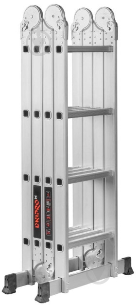 Шарнірна драбина-стрем'янка DNIPRO-М MP-44Р 4,7 м із металевою платформою (80467004) - фото 8 Шарнірна драбина-стрем'янка DNIPRO-М MP-44Р 4,7 м із металевою платформою (80467004) - фото 8