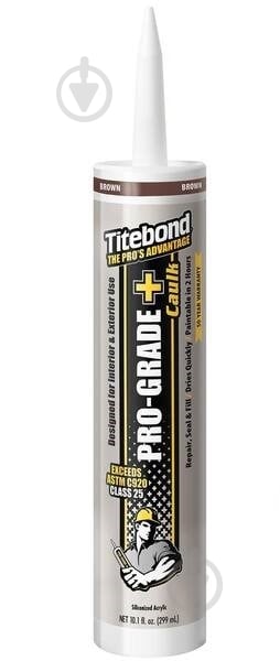 Герметик силіконізований акрилово-латексний Titebond PRO GRADE PLUS 8421 коричневий 300 мл - фото 1