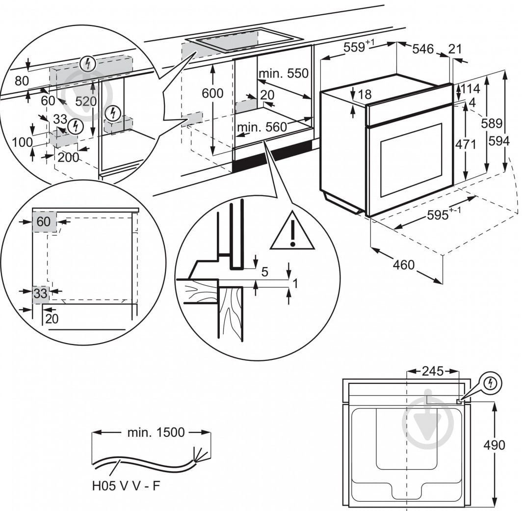 Духова шафа Electrolux OPEB9953X - фото 5