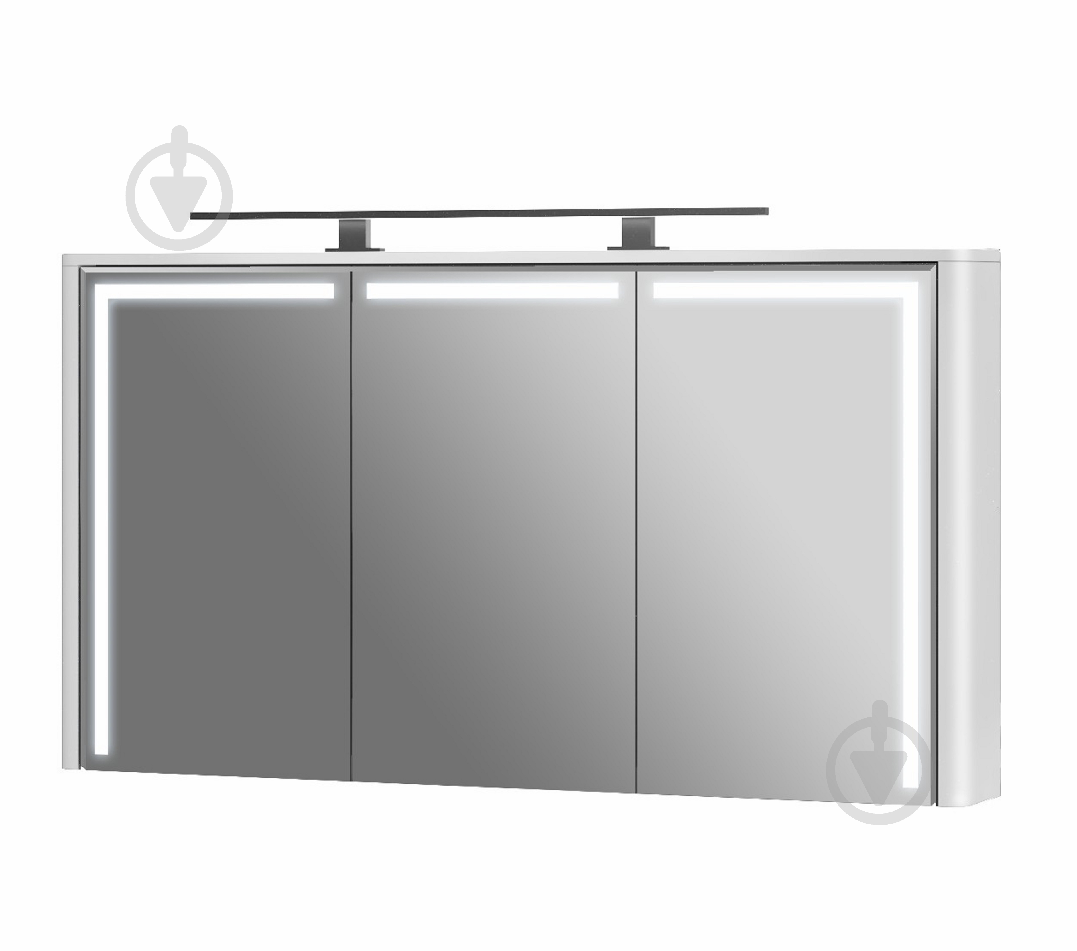 Зеркальный шкаф Botticelli "Levanto - 128" белый - фото 1 Зеркальный шкаф Botticelli "Levanto - 128" белый - фото 1