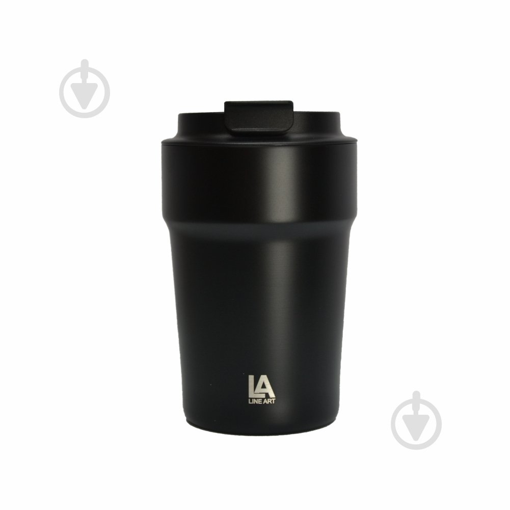 Термочашка Line Art Rhodes 380 мл черная - фото 1 Термочашка Line Art Rhodes 380 мл черная - фото 1