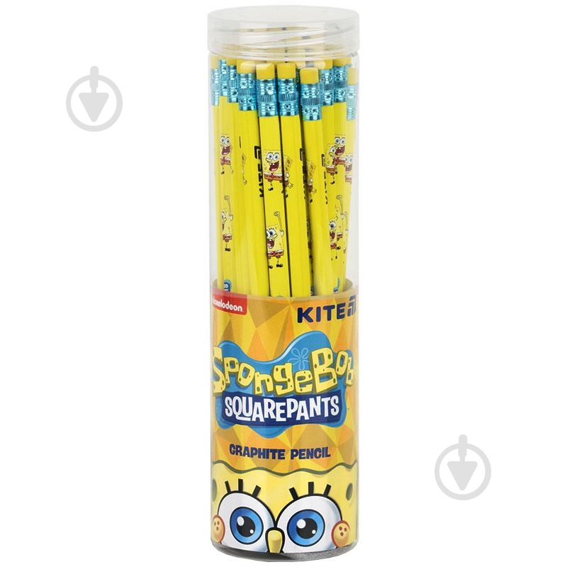Олівець графітний із гумкою SpongeBob SquarePants SB25-046 KITE - фото 2